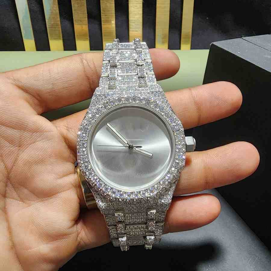 Exclusive Full Iced Out Diamond Watch Alternate View