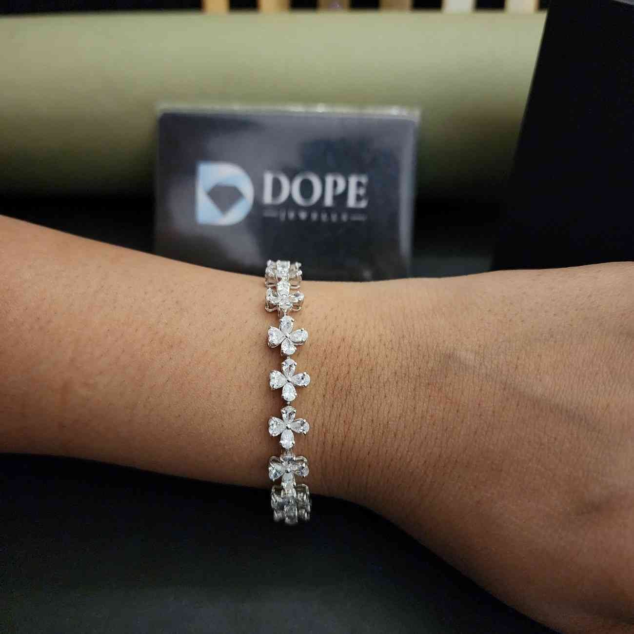 Luxury Pear Cut Diamond Bracelet For Women Alternate View