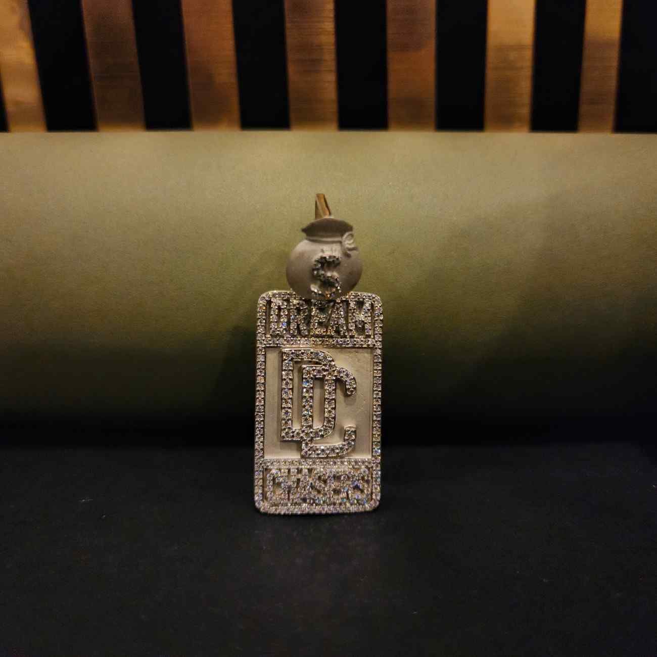 Custom Hip Hop DREAM GHASERS Diamond Pendant