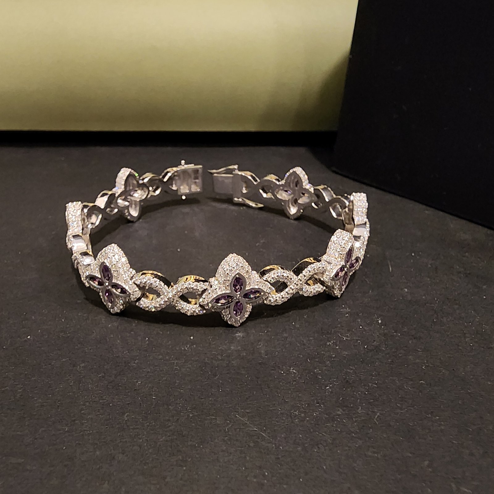 Elegant Marquise Cut Diamond Bracelet Alternate View