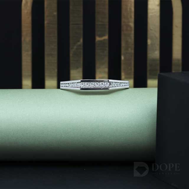 Marquise Cut Stiff Diamond Bracelet For Anniversary Gift