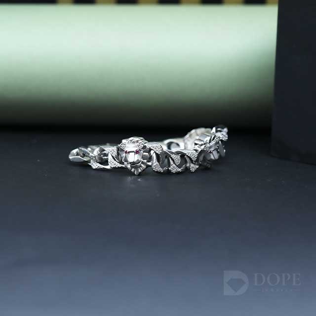 Men's Designer Hip Hop Diamond Bracelet Alternate View