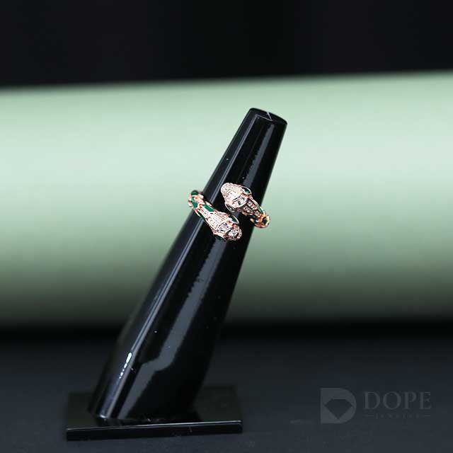 Unique snack Shape Hip Hop Lab grown Diamond Ring