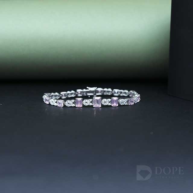 Designer Marquise And Emerald Cut Diamond Bracelet Alternate View