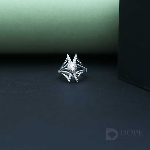 Men's Unique Designer Diamond Ring Alternate View