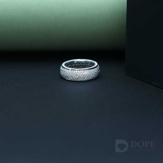 Men's Luxury Pave Diamond Wedding Band Alternate View