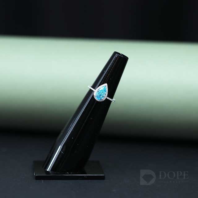 Unique Pear Cut Lab Grown Diamond Ring