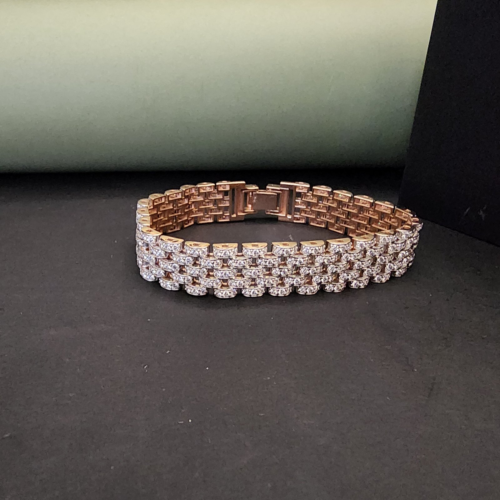 Luxury Unique Men's Tennis Diamond Bracelet For Bridal Jewelry Gift Alternate View