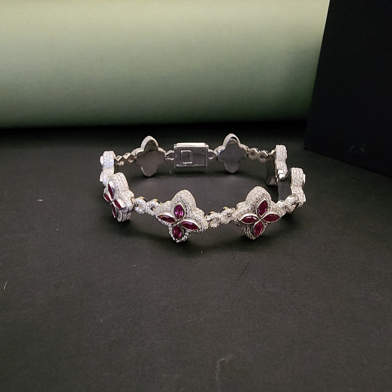 Elegant Designer Diamond Bracelet For Wedding Gift Alternate View
