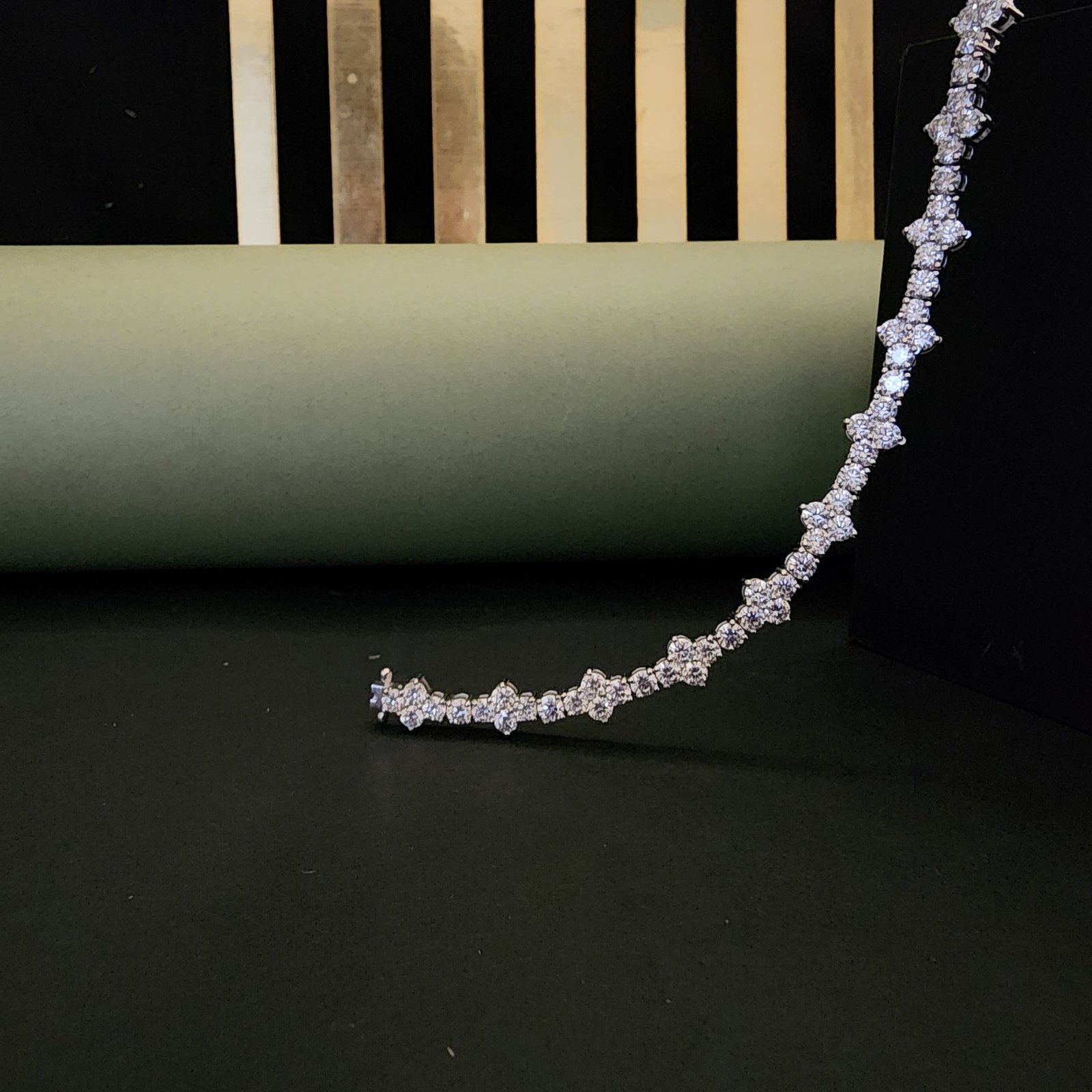 Unique Designer Round Cut Diamond Bracelet