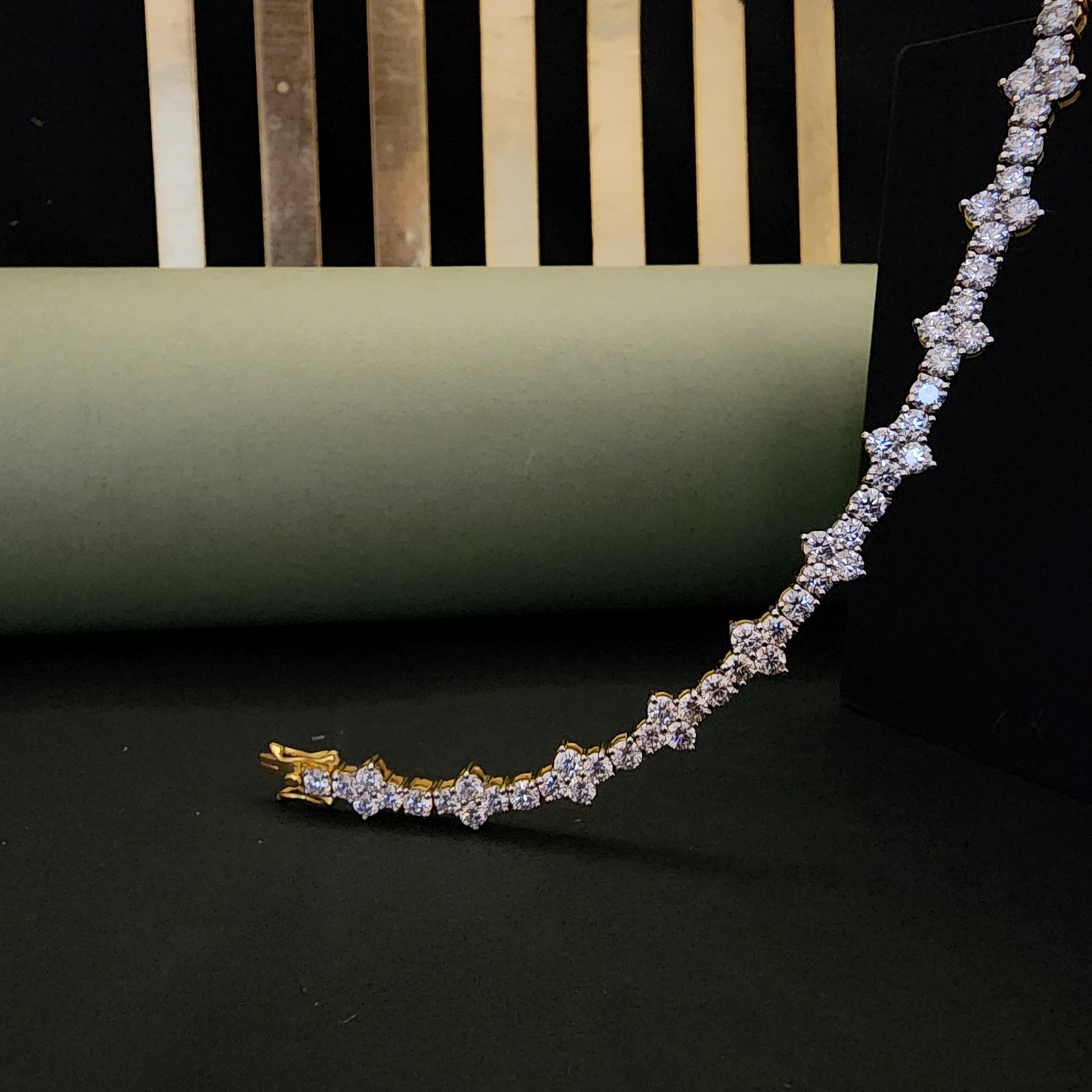Classic Designer Round Cut Diamond Bracelet For Her