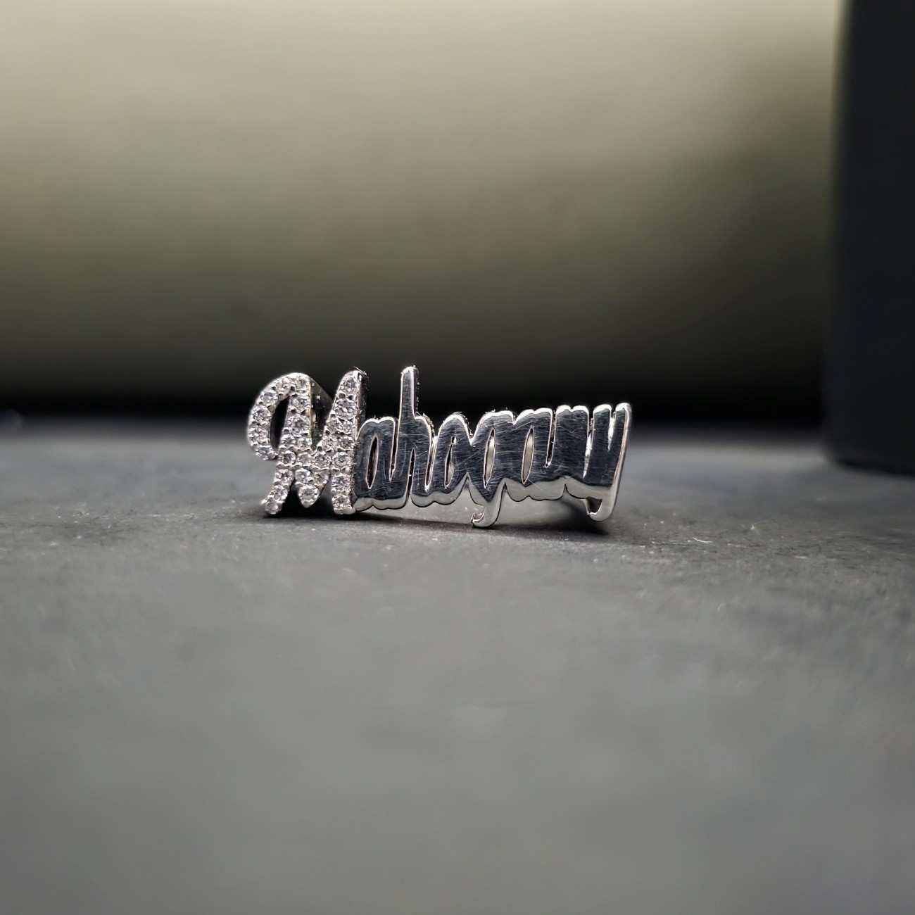 Custom Name Lab Grown Diamond Band For Her Alternate View