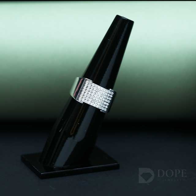 Luxury Men's Lab Grown Pave Diamond Ring