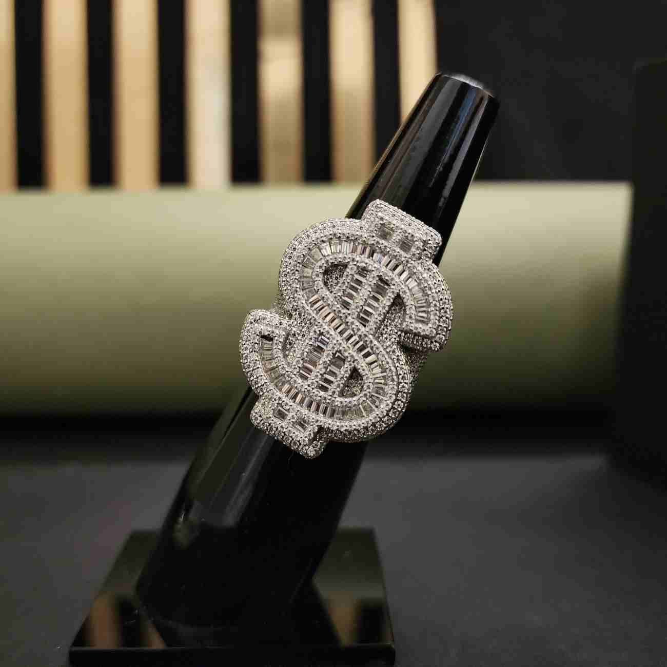 Luxury Baguette & Round Cut Dollar Shape Lab Grown Diamond Ring