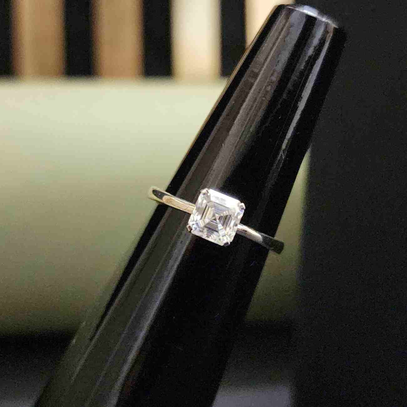 Classic Princess Cut Lab Grown Diamond Ring