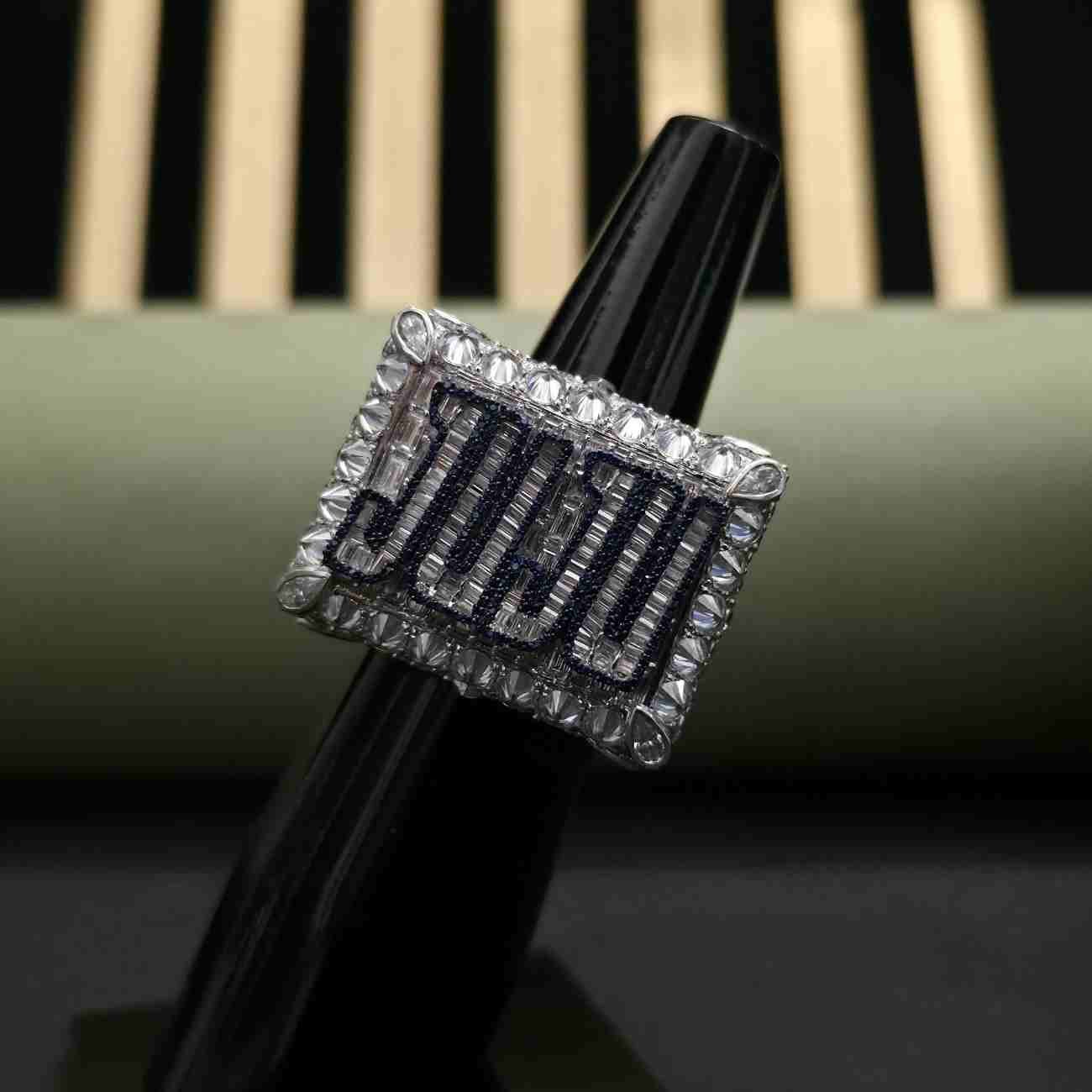 Customized Name Lab Grown Hip Hop Diamond Ring