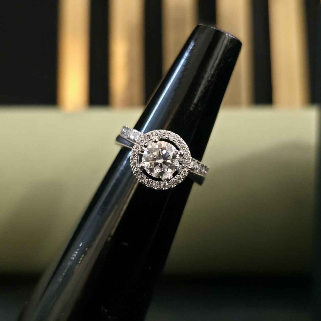 Classic Round Cut Solitaire Lab Grown Diamond Bridal Ring