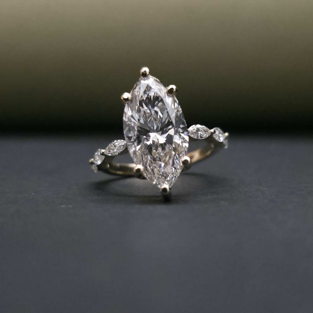 Women's Elegant Marquise Cut Lab Grown Diamond Ring Alternate View