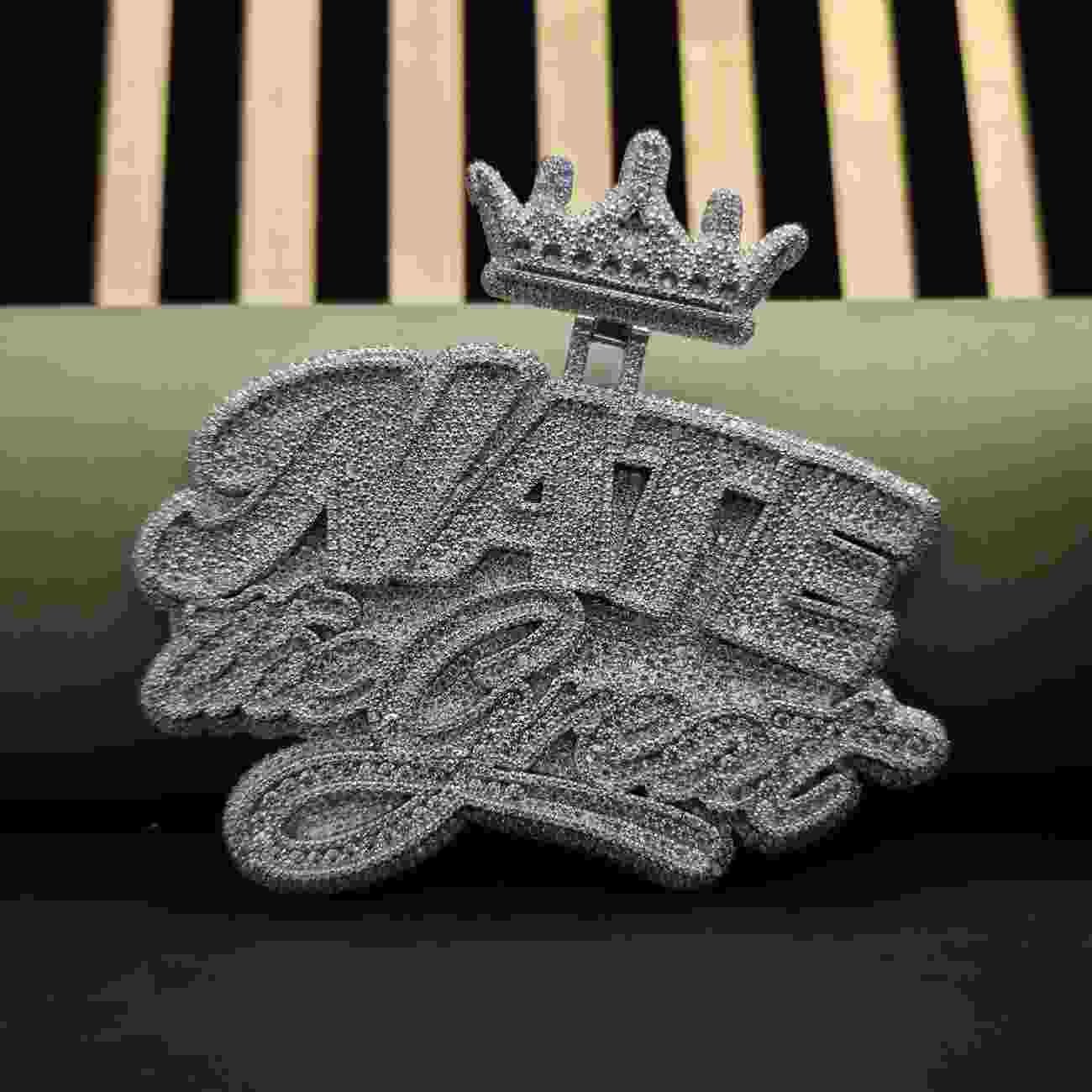 Customized Name Hip Hop Iced Out Diamond Pendant