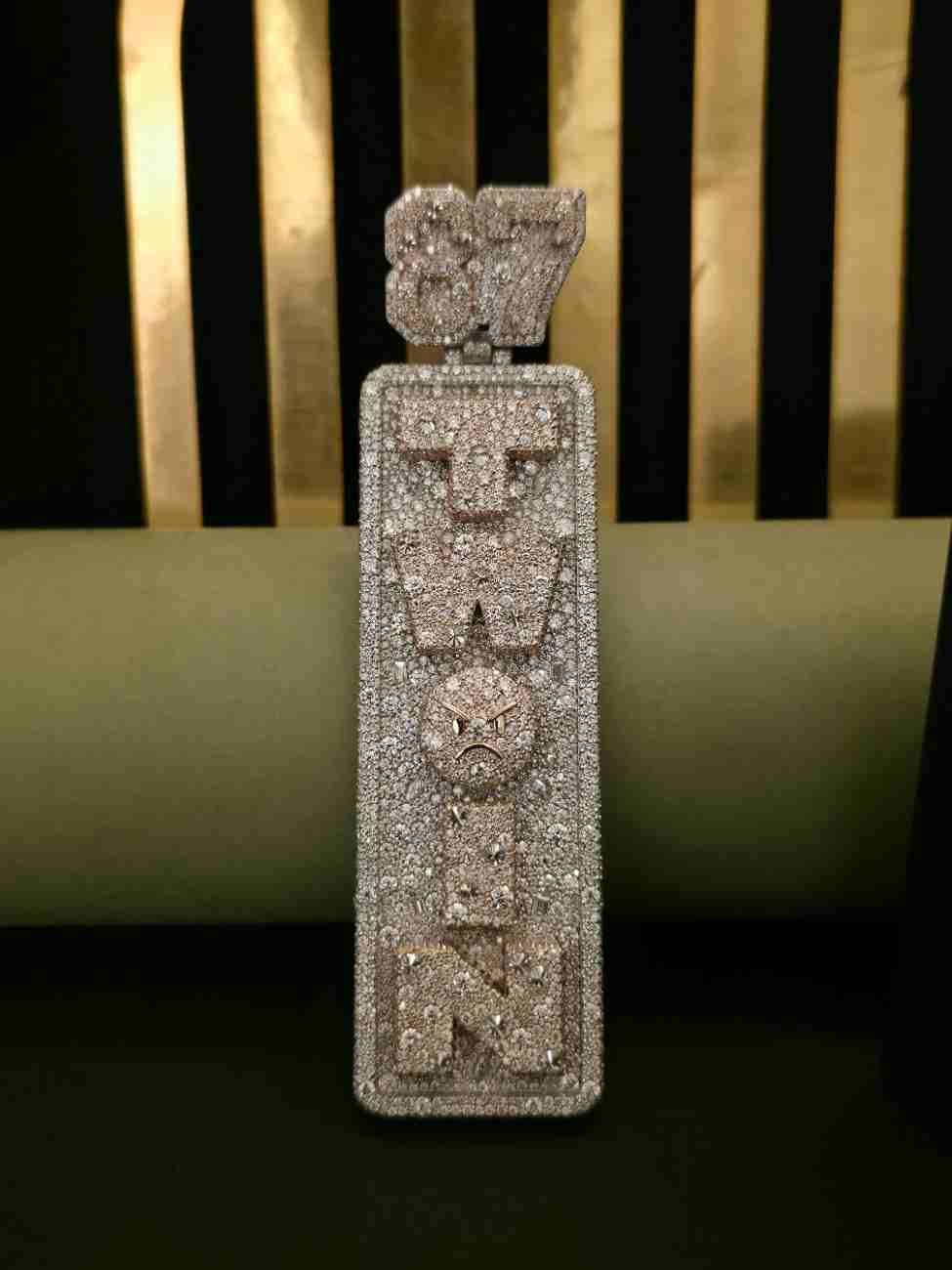 Custom Iced Out Letter TWIN Hip Hop Diamond Pendant