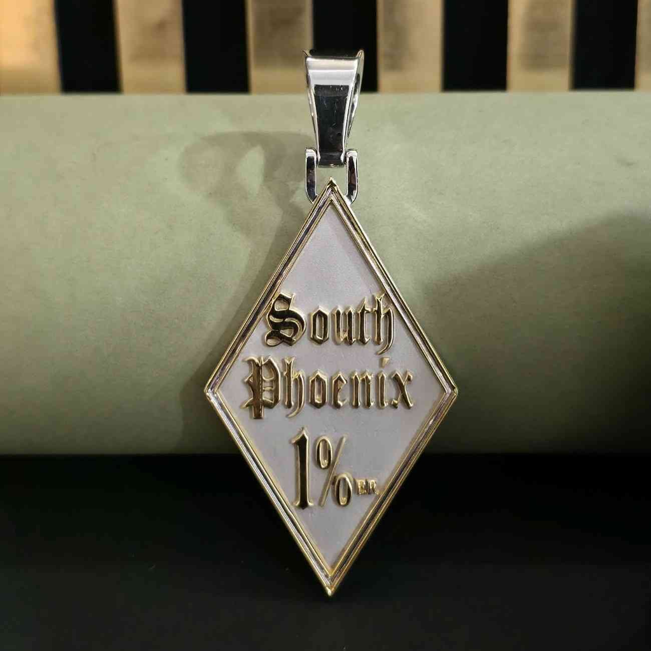 Custom Letter Kite Shaped Hip Hop Pendant