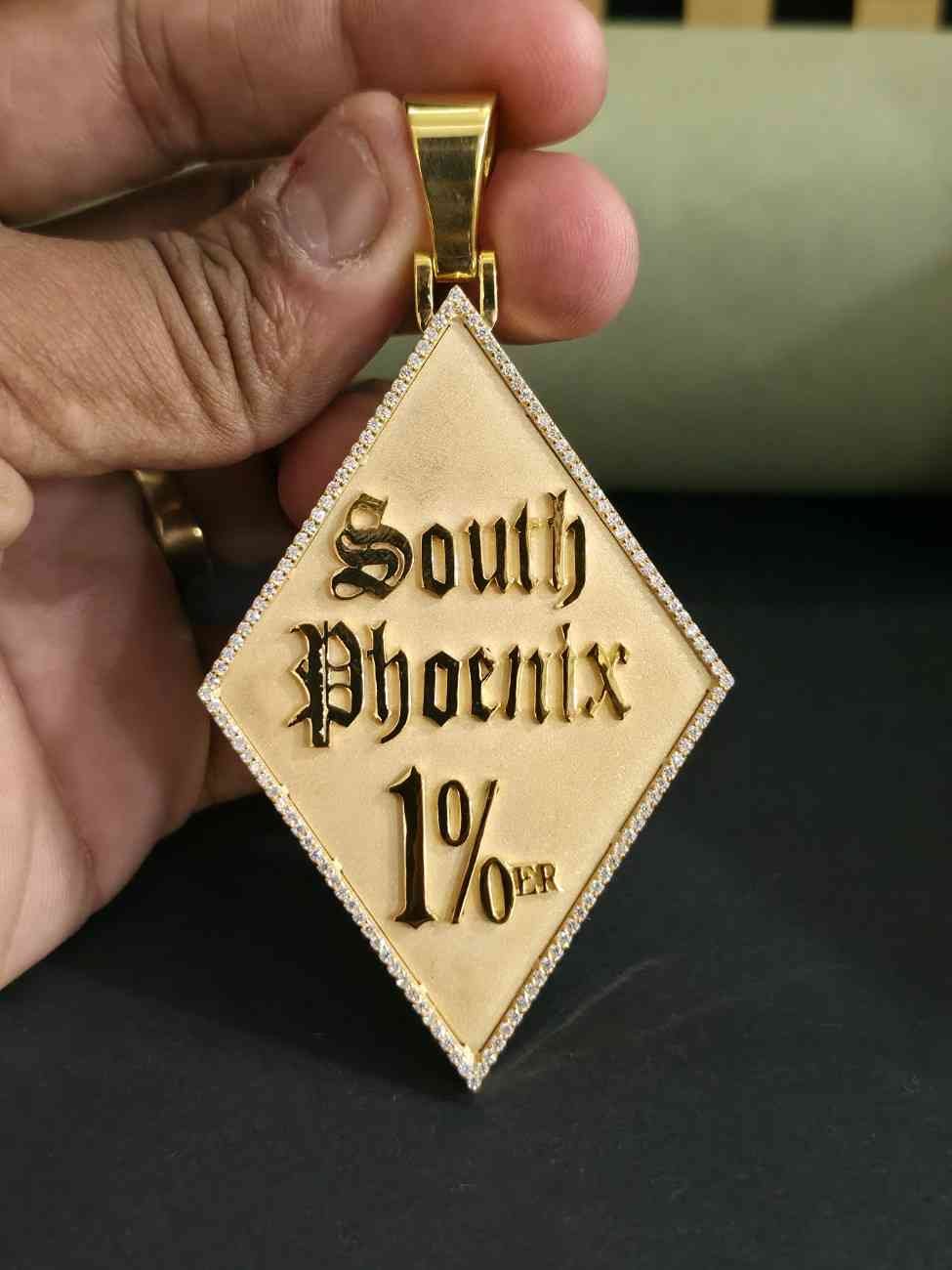 Customized Letter Number Hip Hop Diamond Pendant Alternate View