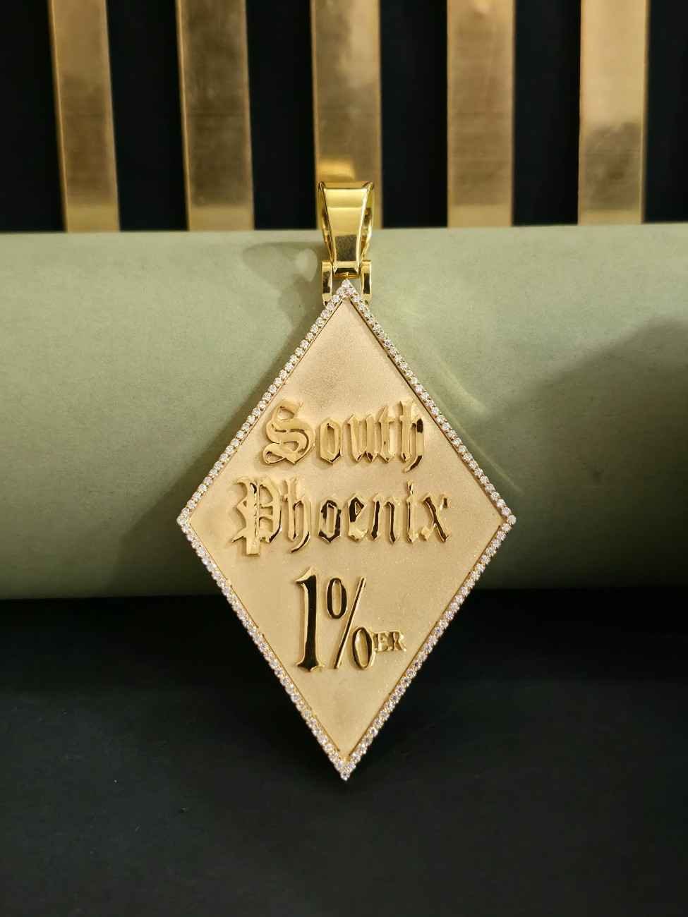 Customized Letter Number Hip Hop Diamond Pendant
