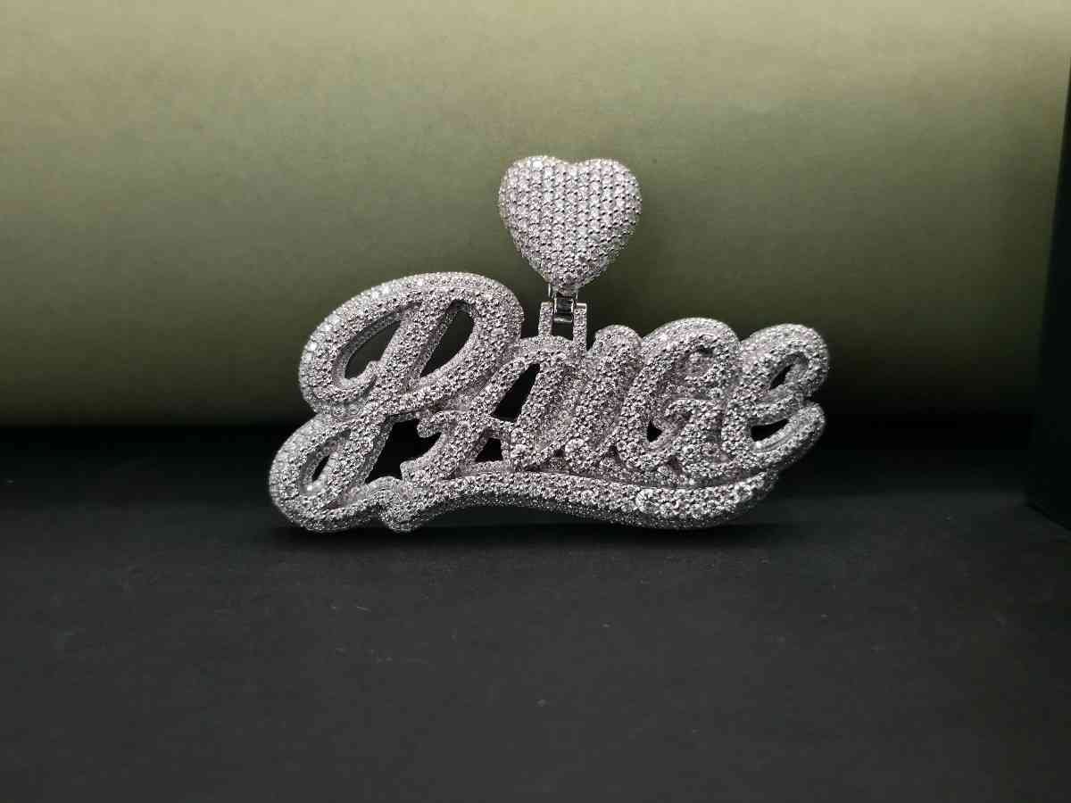 Custom Full Iced Out Diamond Letter Pendant
