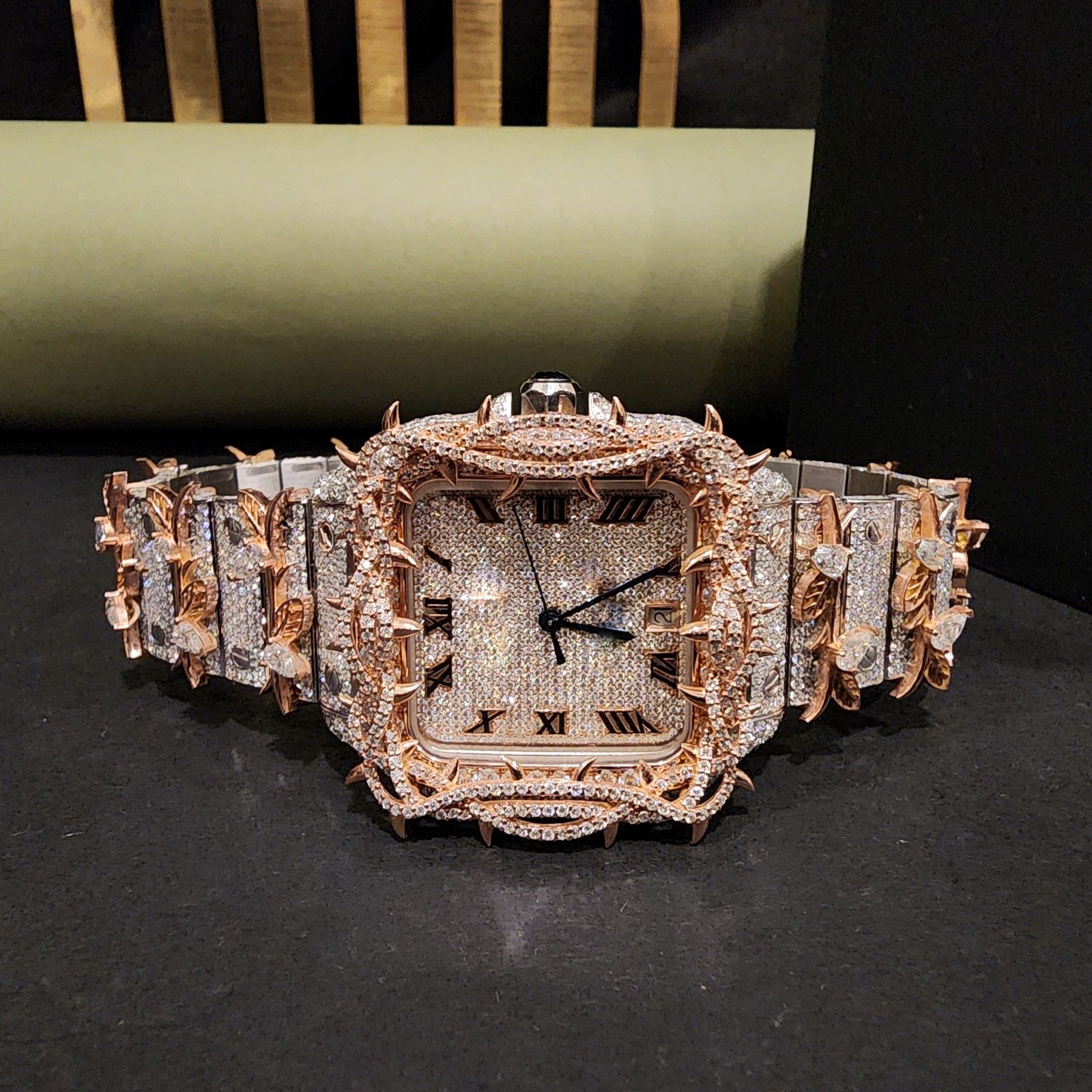 Full Iced Out Luxury Custom Diamond Watch For Men
