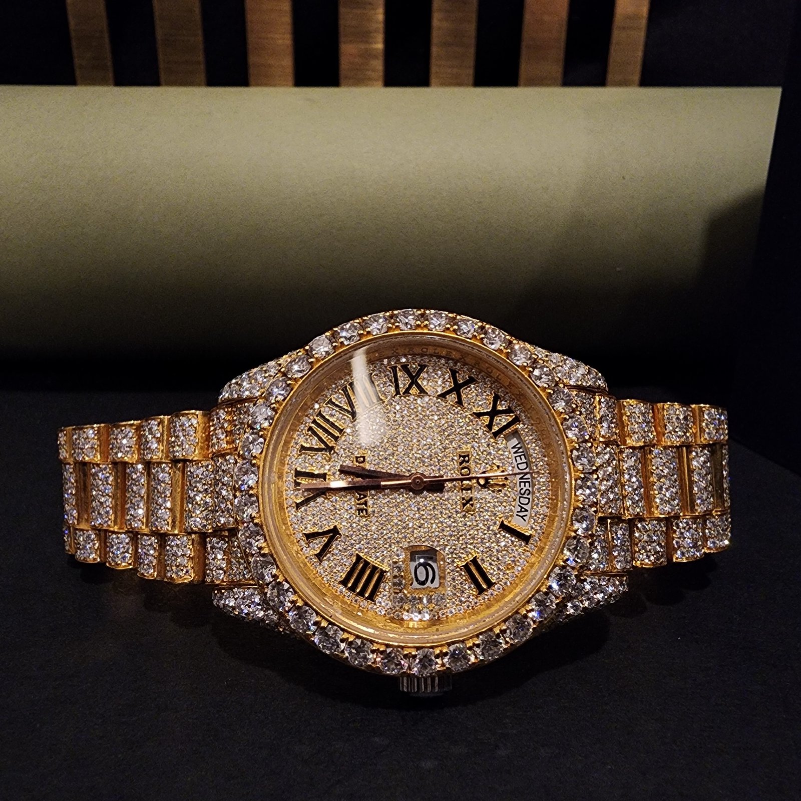 Men's Luxury Custom Full Iced Out Diamond Watch