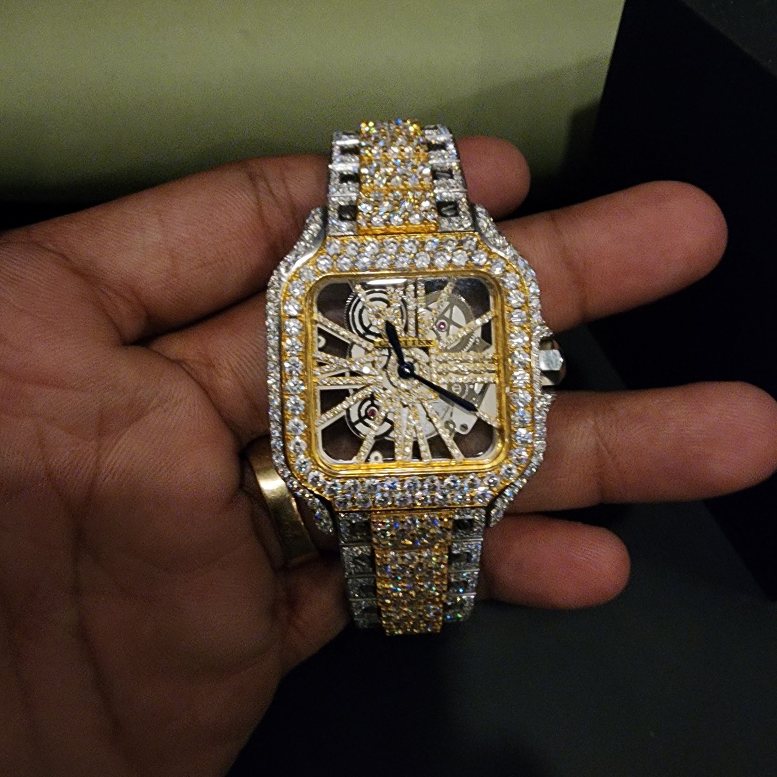Exclusive Custom Full Iced Out Diamond Watch Alternate View