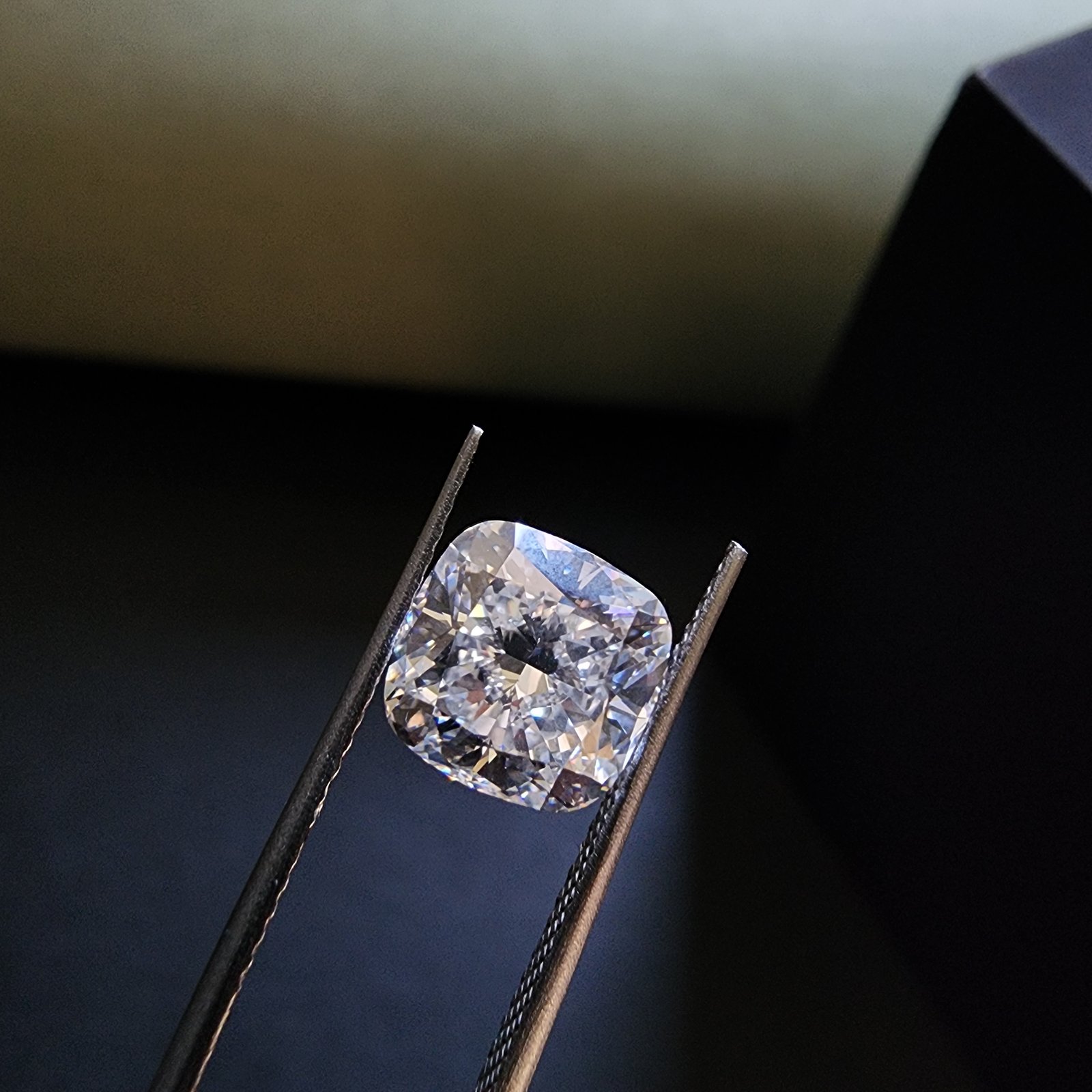 3.02CT Big Size Solitaire Cushion Cut CVD Lab Grown Diamond IGI Certified Loose Brilliant Diamond