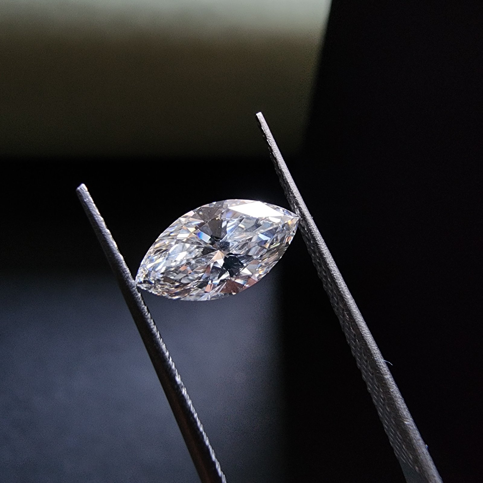 0.565CT Marquise Cut Lab Grown CVD Diamond IGI Certified Color